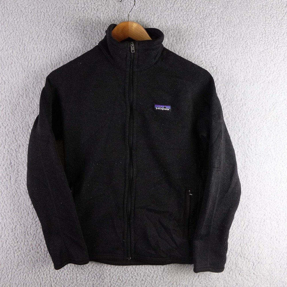 Patagonia Better Sweater Full Zip Fleece Jacket Black Womens Small 25538